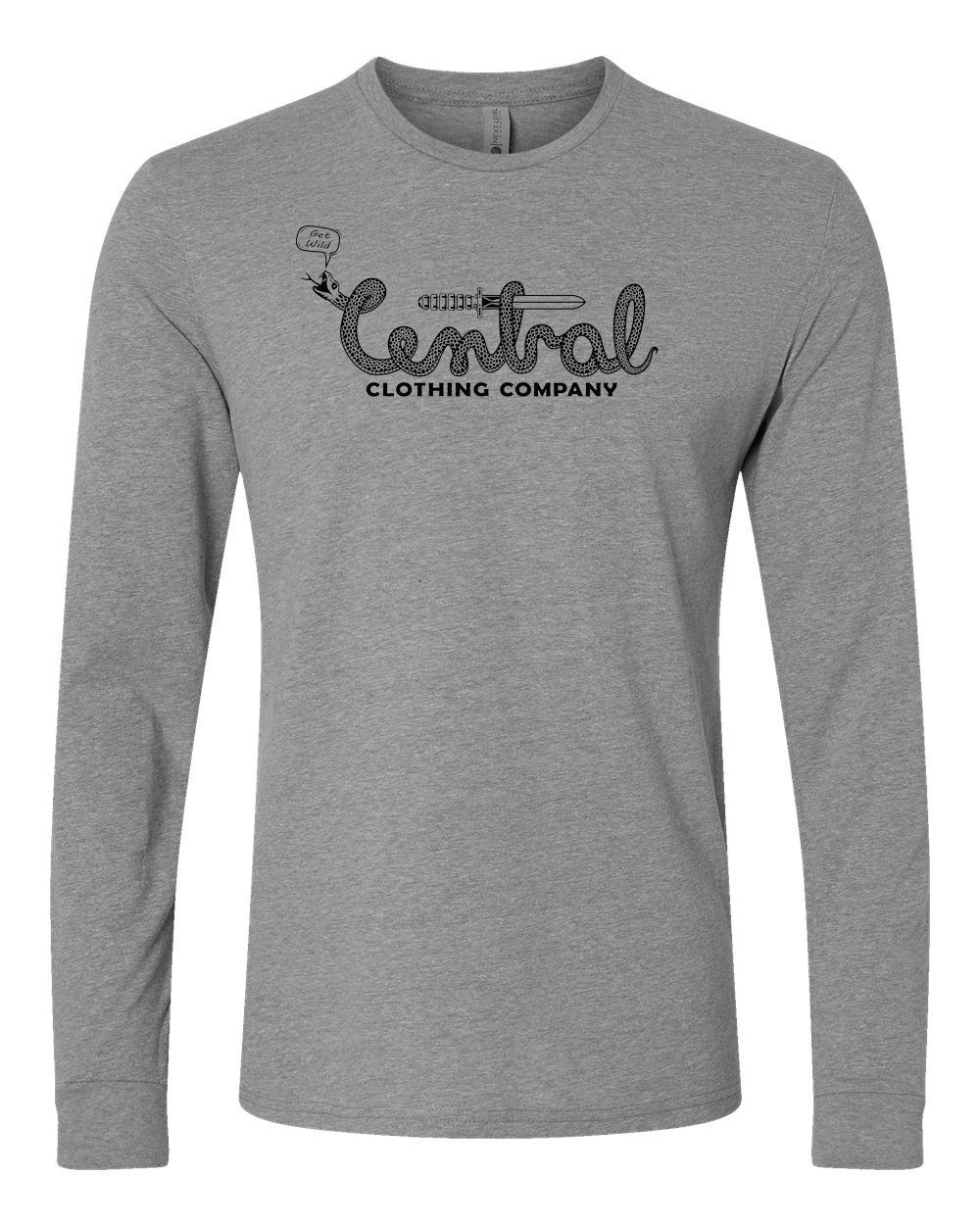 Snake - Get Wild Long Sleeve - Grey Snake - Get Wild Long Sleeve - Grey