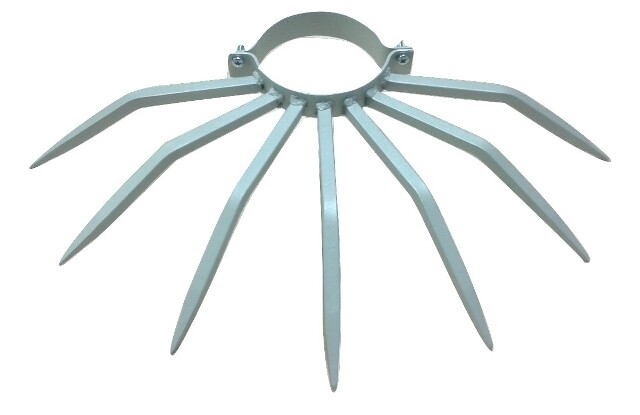 Grimpo 120 per pluviali tondi da 120 mm.
