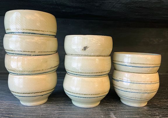 Porcelain, Ash Glazed Whiskey Cup FREE shipping