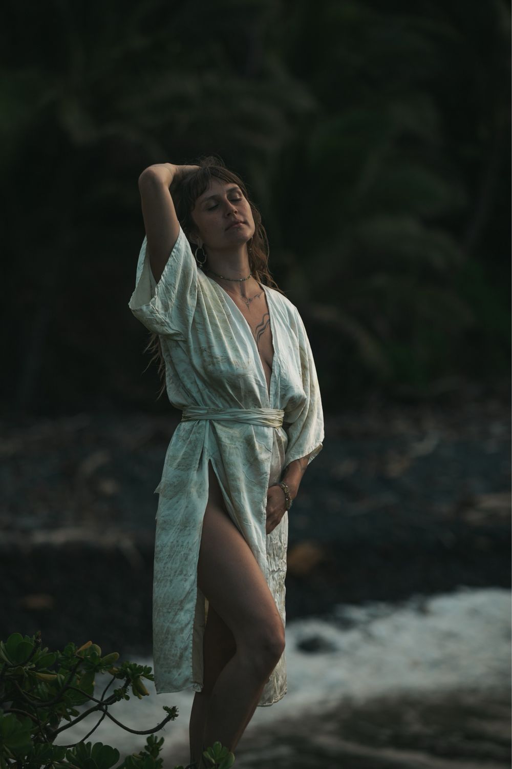 Fern Kissed - Ahimsa Silk Robe