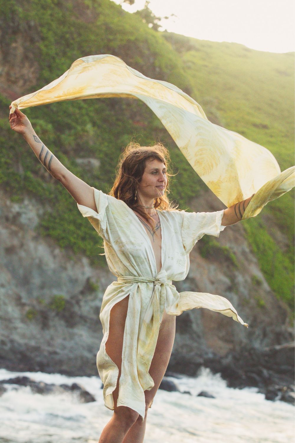 Fern Kissed - Ahimsa Silk Robe