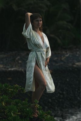 Fern Kissed - Ahimsa Silk Robe