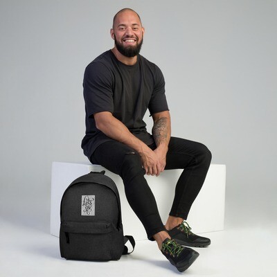 "Let's Go" men's Embroidered Standard Backpack (Customizable)