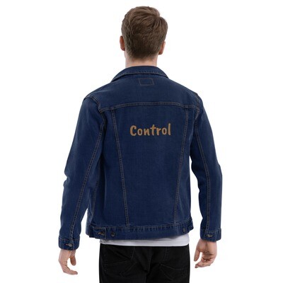 "Control" Men's Stylish denim jacket (Customizable)