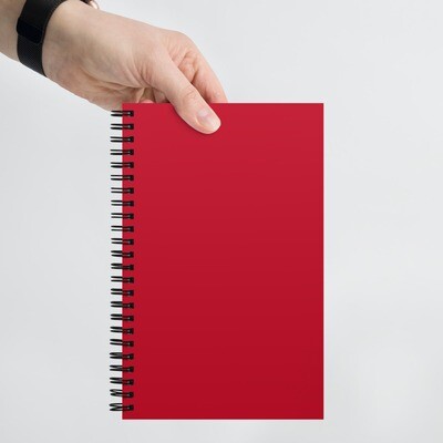 Premium Plain Red Spiral notebook/ diary (Customizable)
