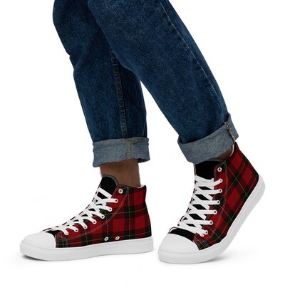 Goose-EH! Men's high-top laced canvas shoes (Customizable)