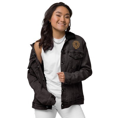 Exclusive Betroca-branded Women's Denim Queen sherpa jacket