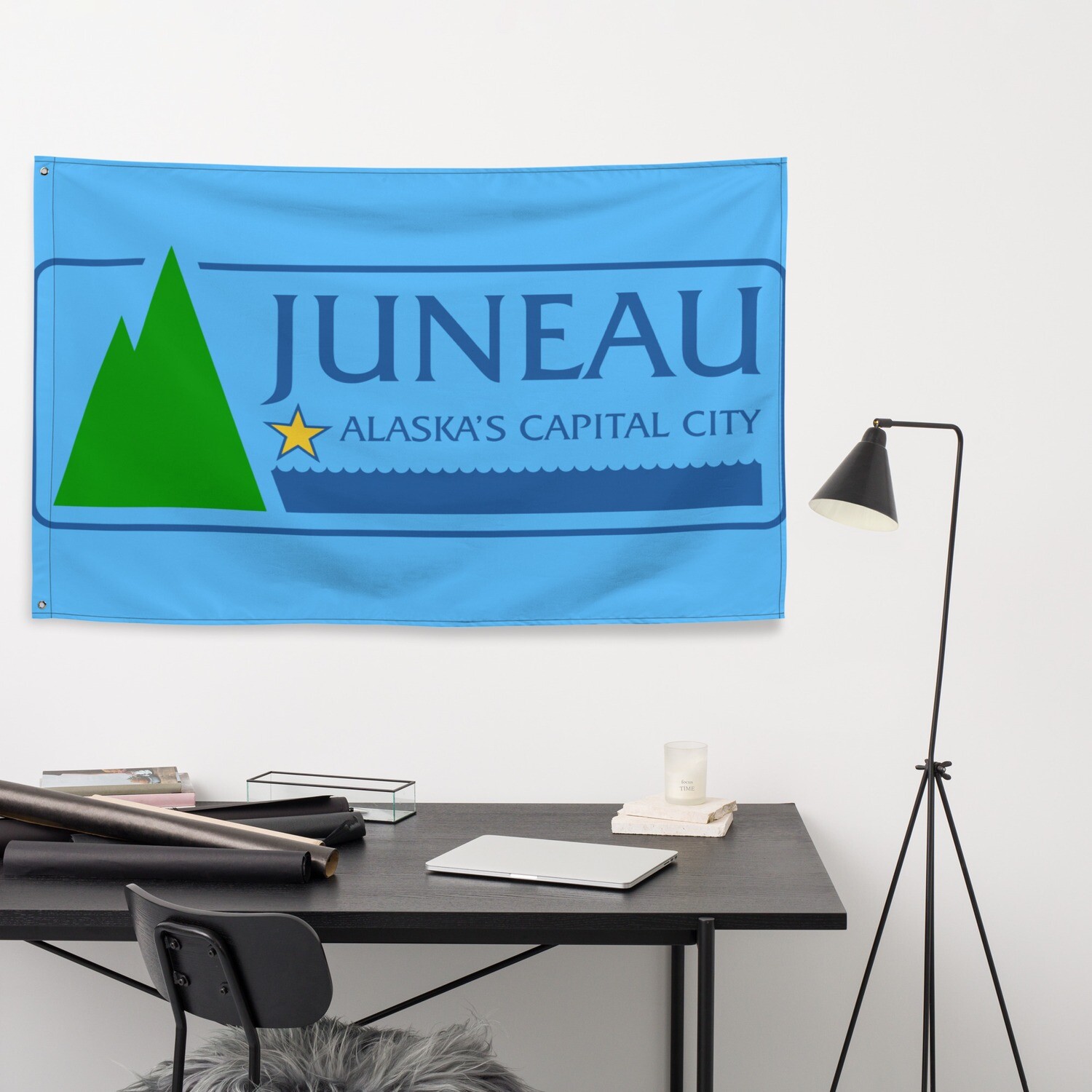 Juneau City Flag (Customizable)