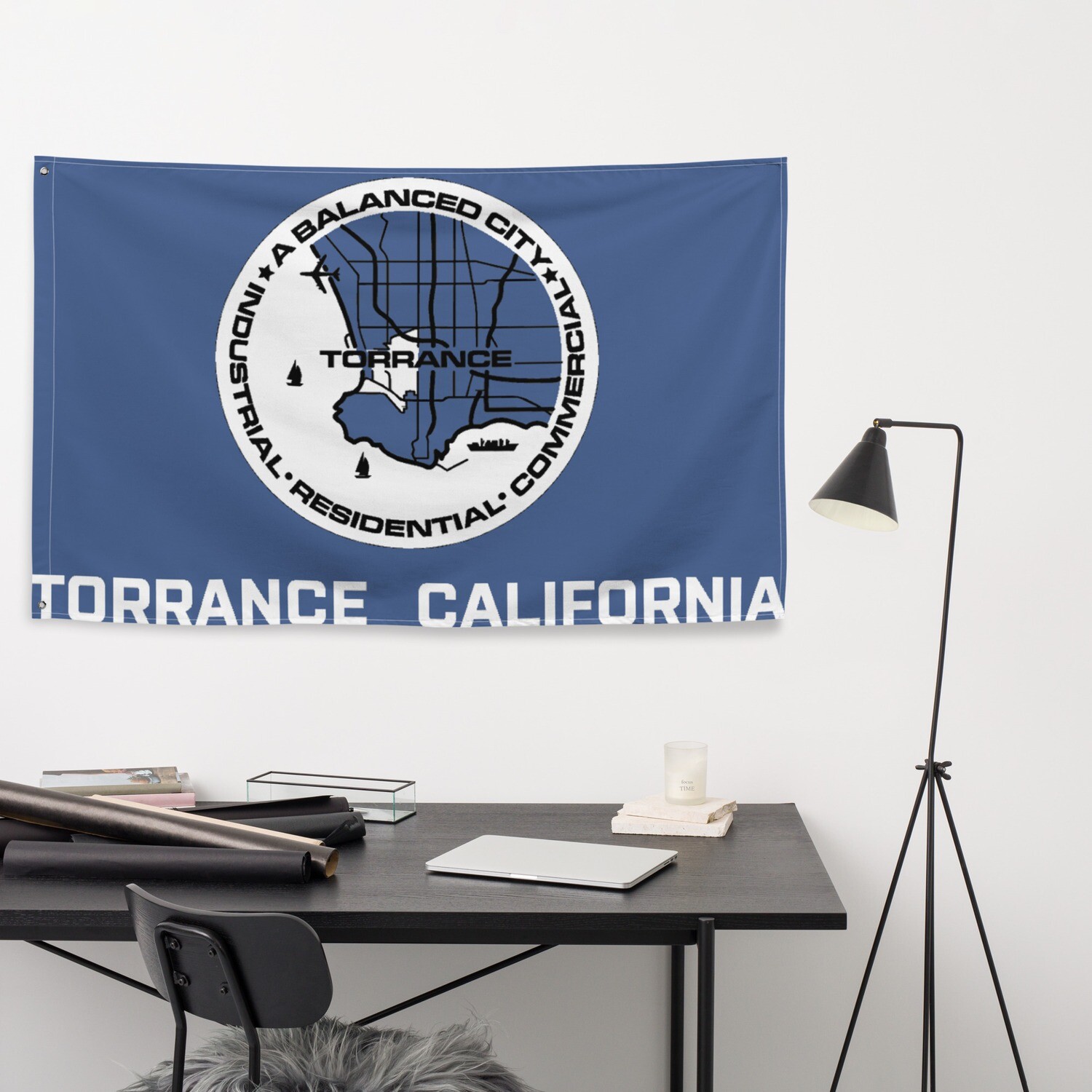 Torrance City Flag (Customizable)