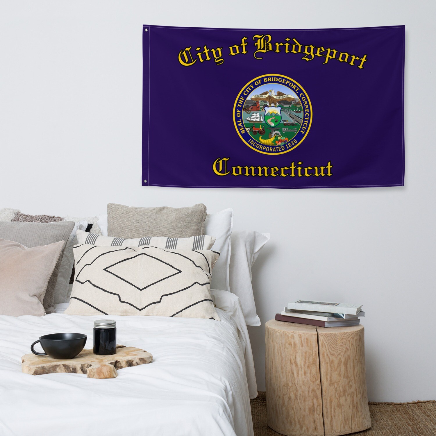 Bridgeport City Flag (Customizable)