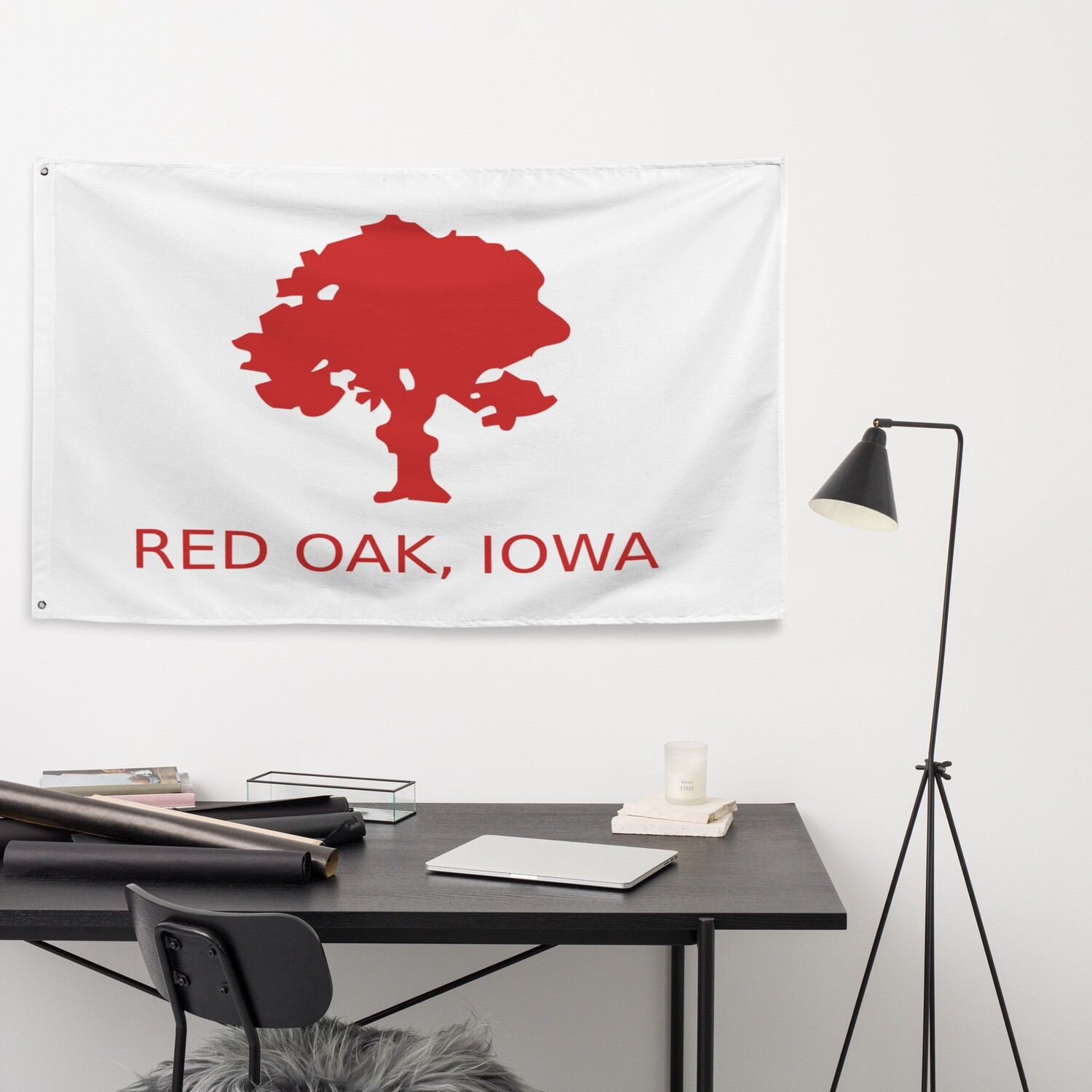 Red Oak City Flag (Customizable)