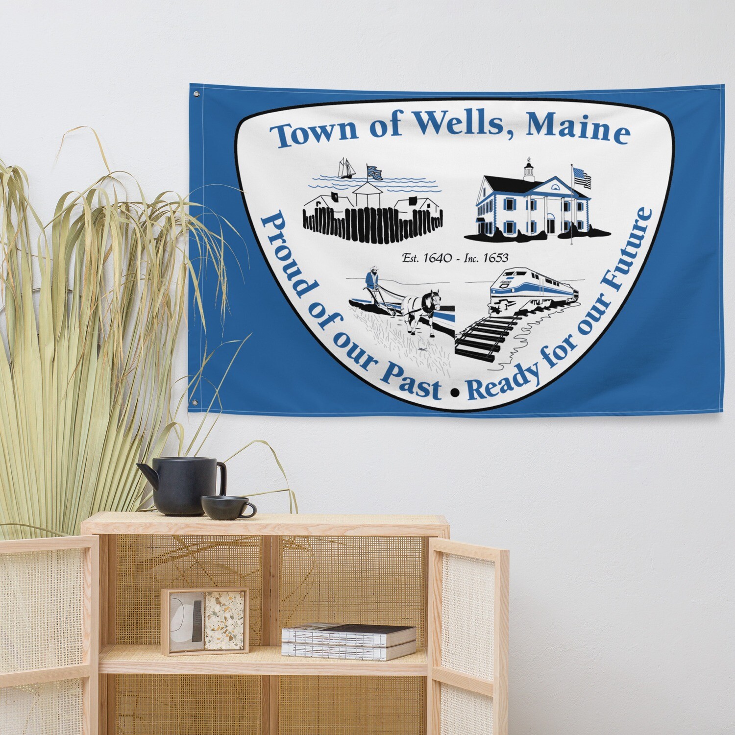 Wells City Flag (Customizable)