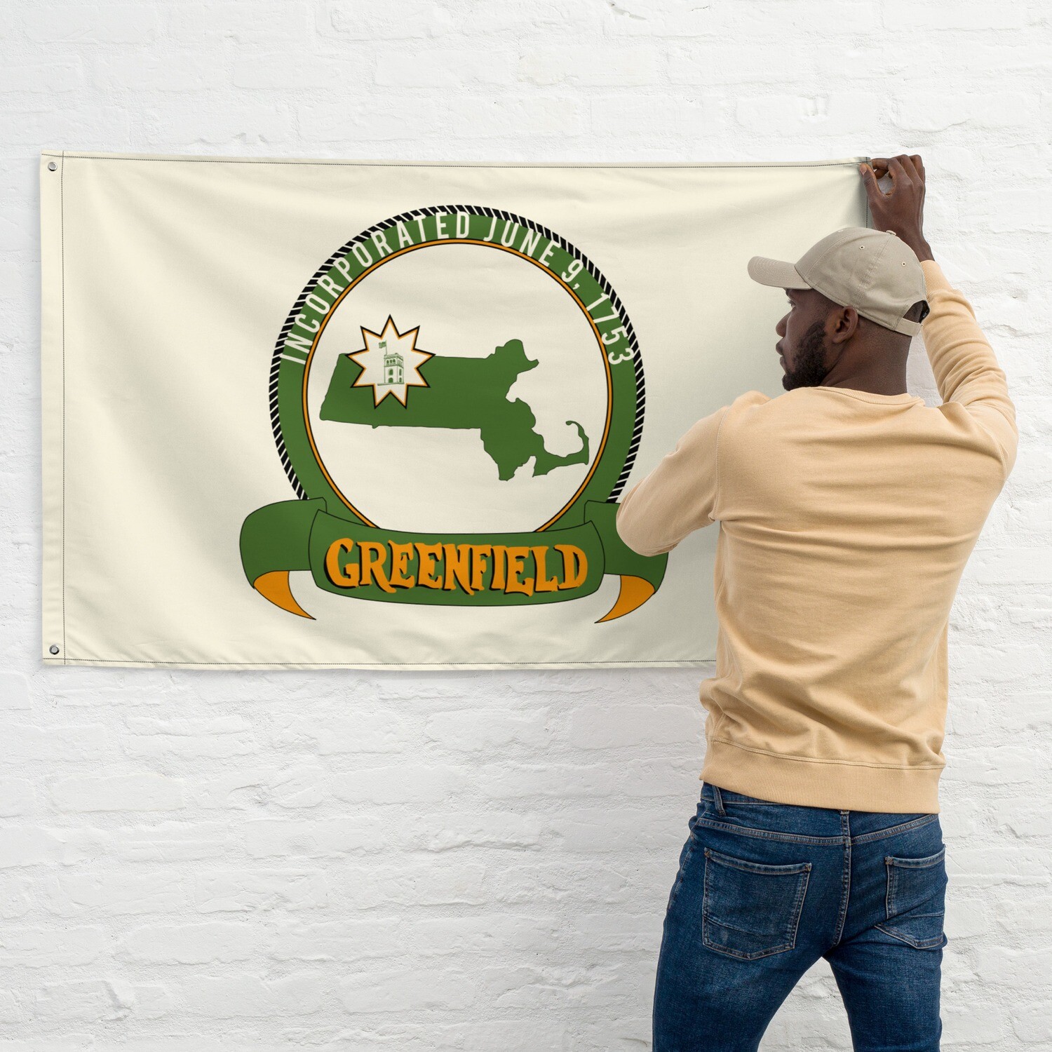 Greenfield City Flag (Customizable)