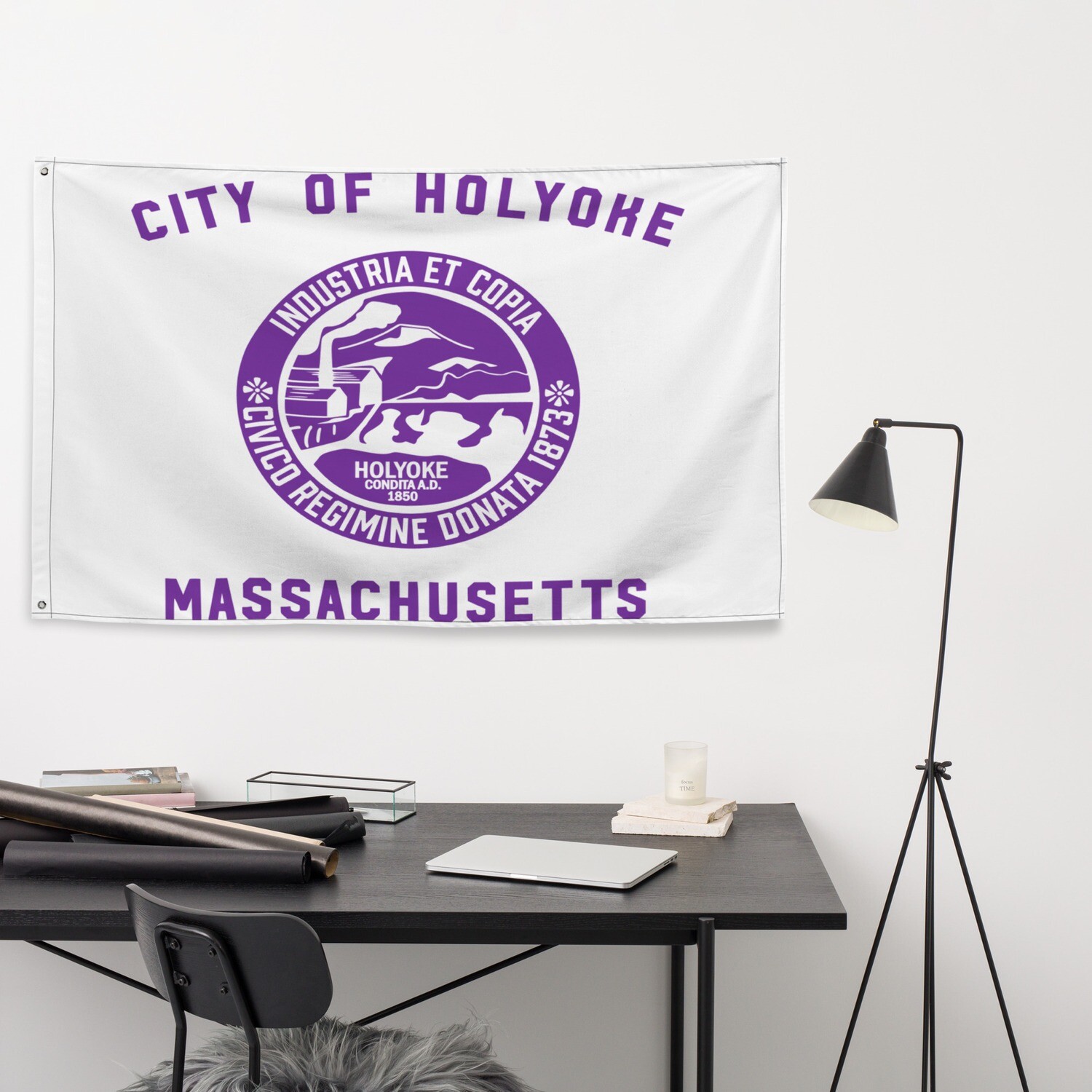 Holyoke City Flag (Customizable)