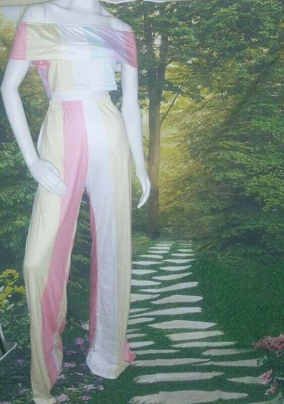 Drop Shoulder Two-Piece Pants Set