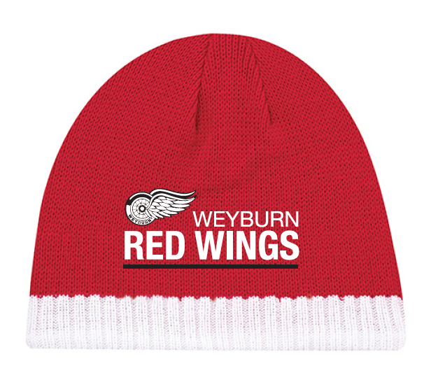 Toque - Beanie - Red/White - One size fits most