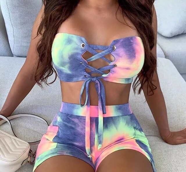 Tye Dyeing print 2pcs set