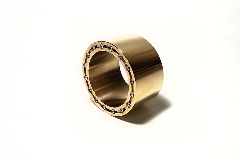 &quot;REBEL&quot; Alto Saxophone Clarinet Ligature | Heavy Mass Ring Ligature | Aged Bronze