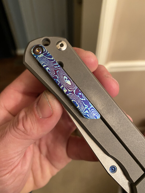 Custom Sebenza/ Inkosi Timascus Clip