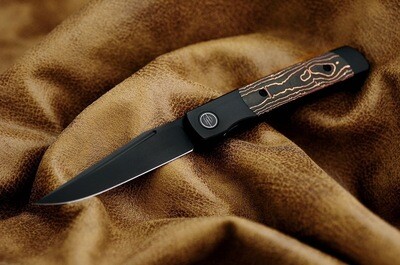 Rook Preorder: All Black with Copper Carbon Fiber Scales