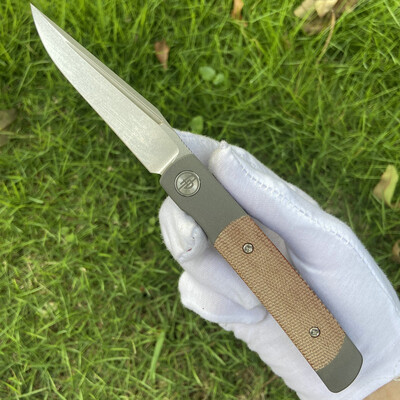 Rook Preorder: Stonewashed Blade with Natural Micarta Scales