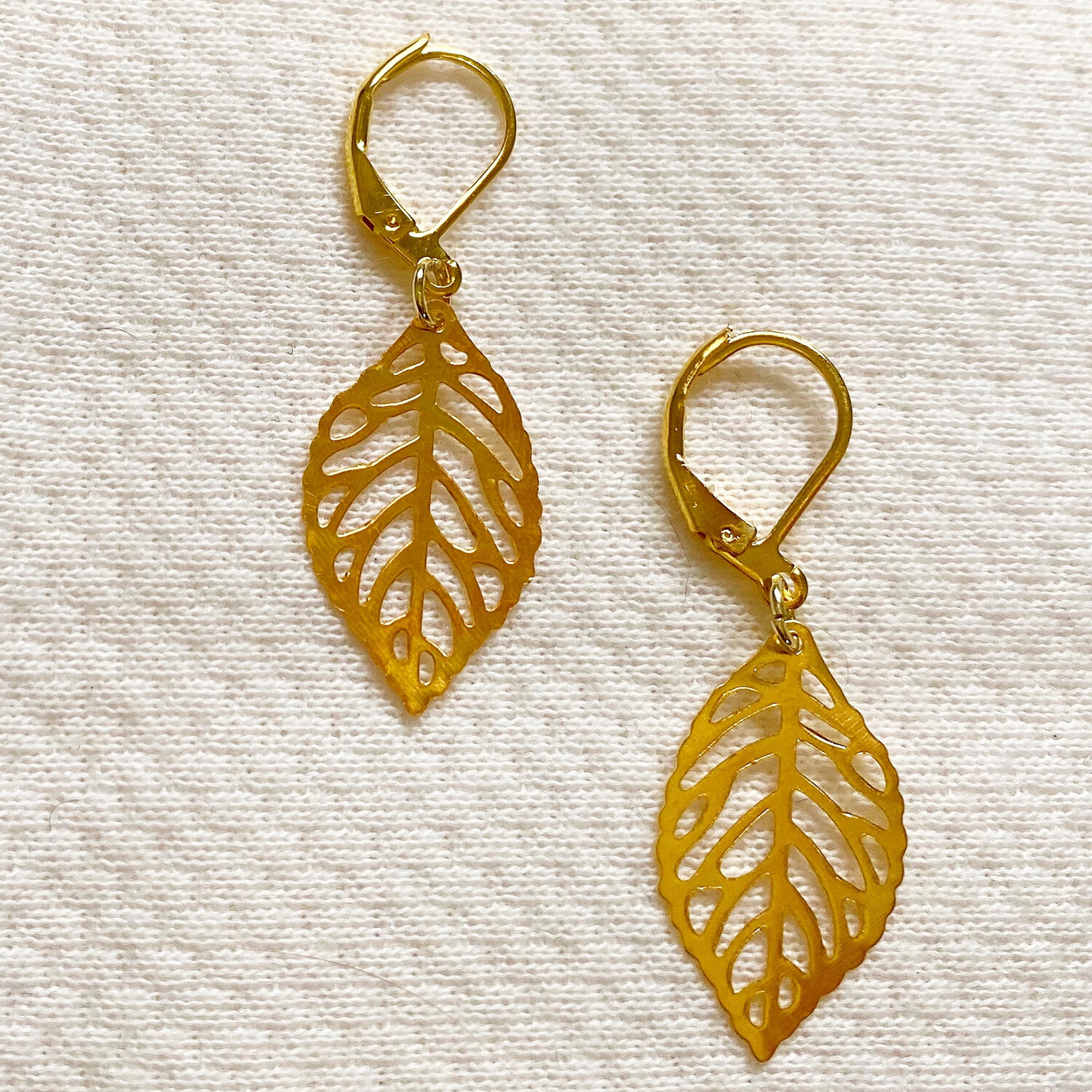 Leaf It In Gold Earrings