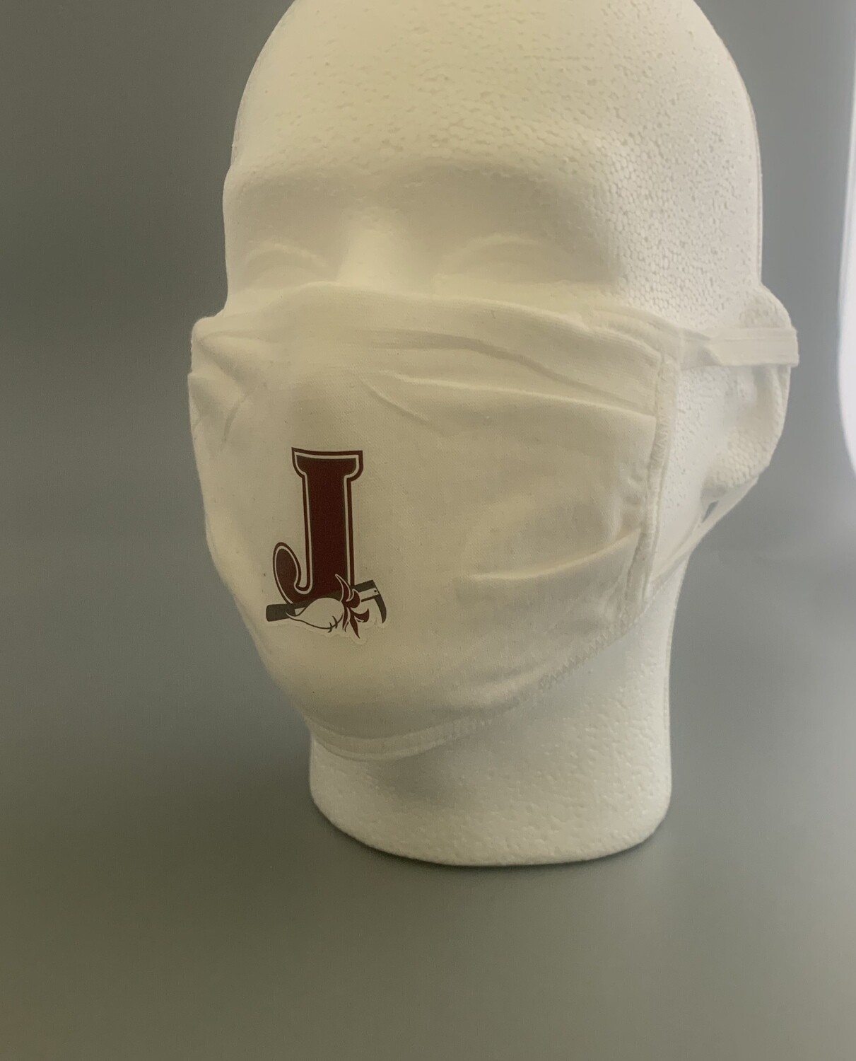 Custom White Face Covering
