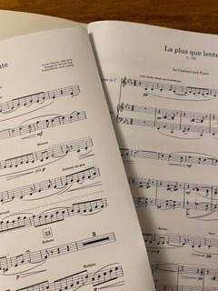 Debussy: La plus que lent" for Bb clarinet and piano