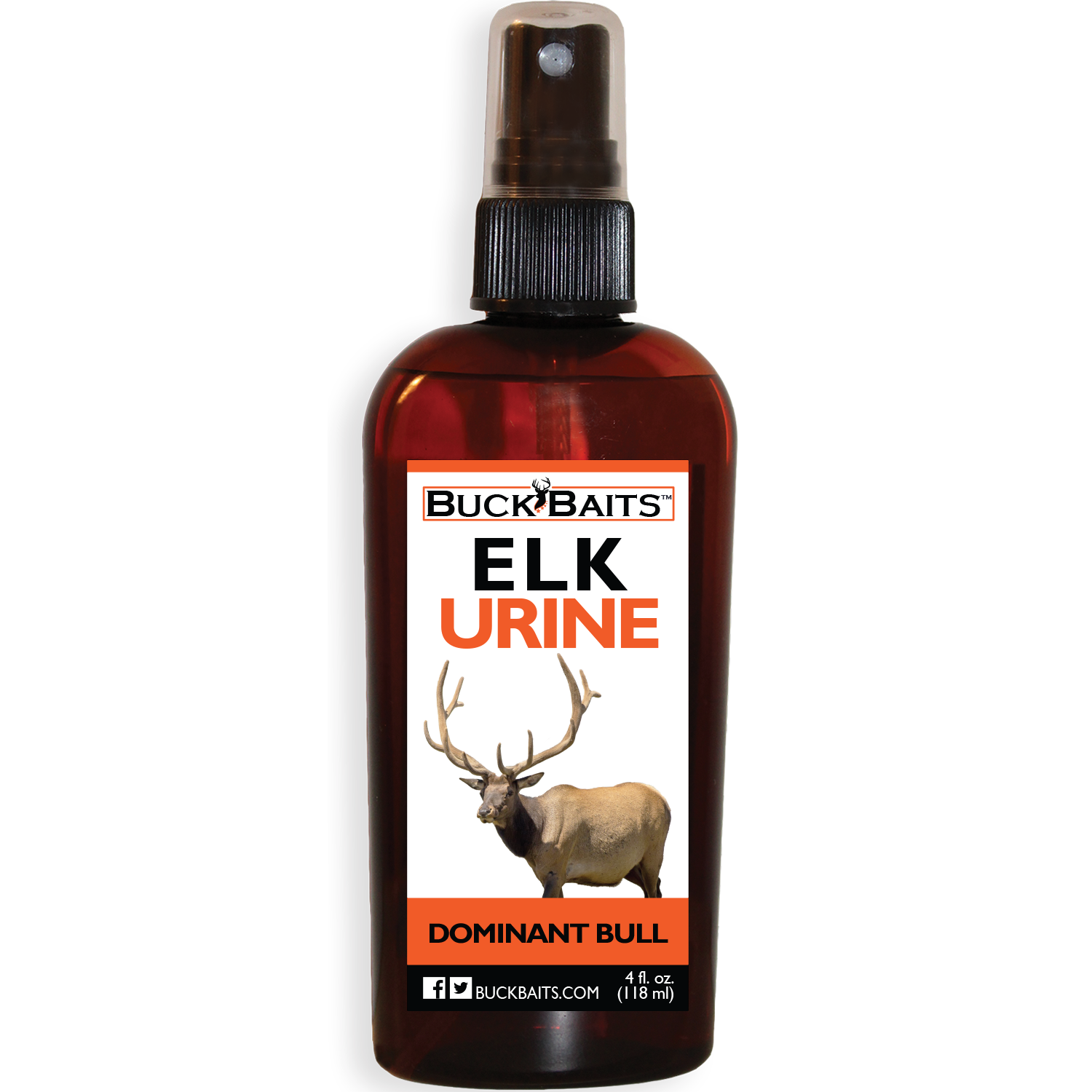 Buck Baits™ Dominate Bull Elk Urine 4 oz. With Sprayer