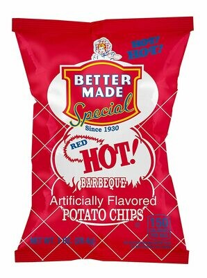 Better Made Hot BBQ Chips  Single 1 oz. Bag