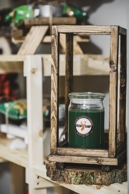 Wooden Lantern Decorative - Natural