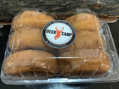 DEER CAMP  Donuts - Plain 6 Pack