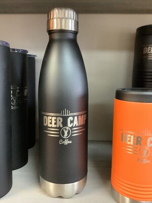 DEER CAMP COFFEE Tumbler -Water Bottle Black