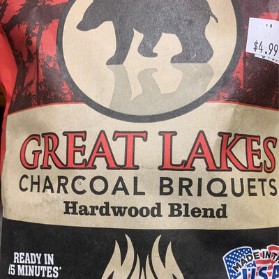 Great Lakes Charcoal Briquets Hardwod Blend 3.9 pounds