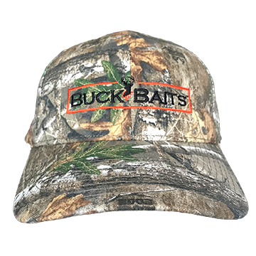 Buck Baits Hat LOGO ON Camouflage REALTREE EDGE 