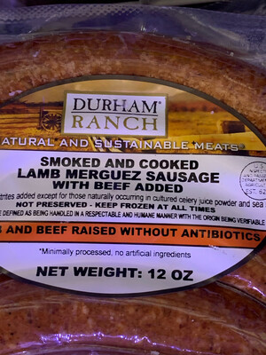 Smoke Lamb Merguez Sausage With Beef 12 oz.