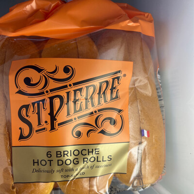 St Pierre Hot Dog Buns 6 pack
