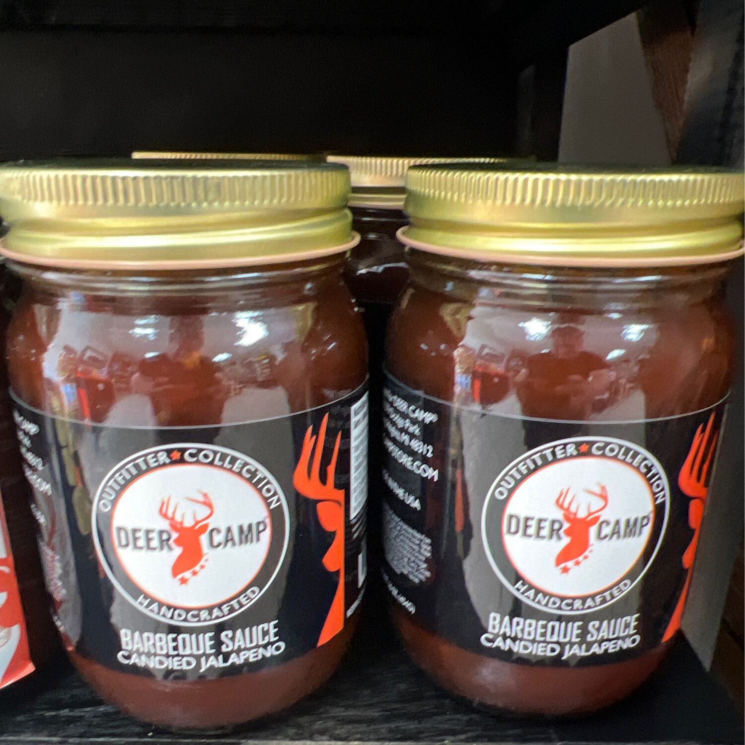 DEER CAMP BBQ SAUCE CANDIED JALAPENO 16 oz. 