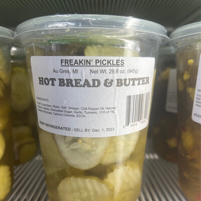 Freakin Pickles Hot Bread and Butter Chips