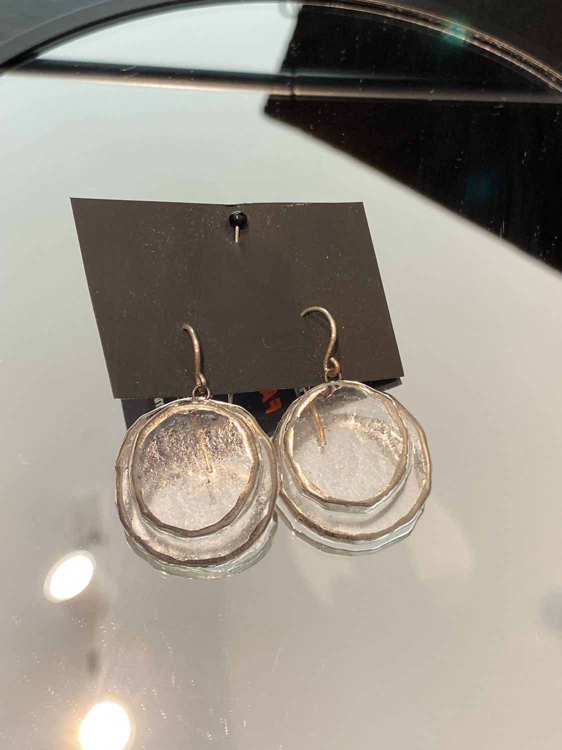 Glass earrings