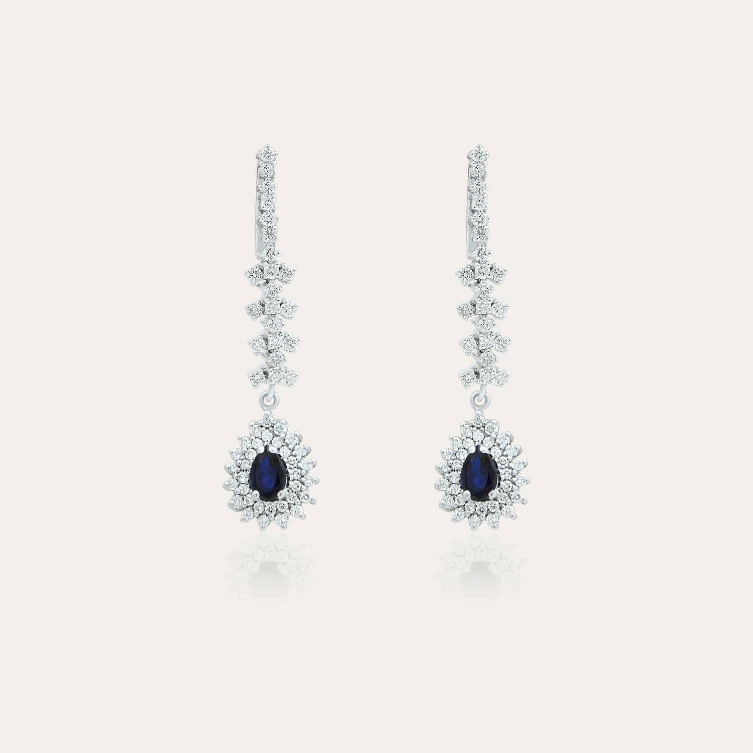 Eternal Diamond Earrings with Sapphire