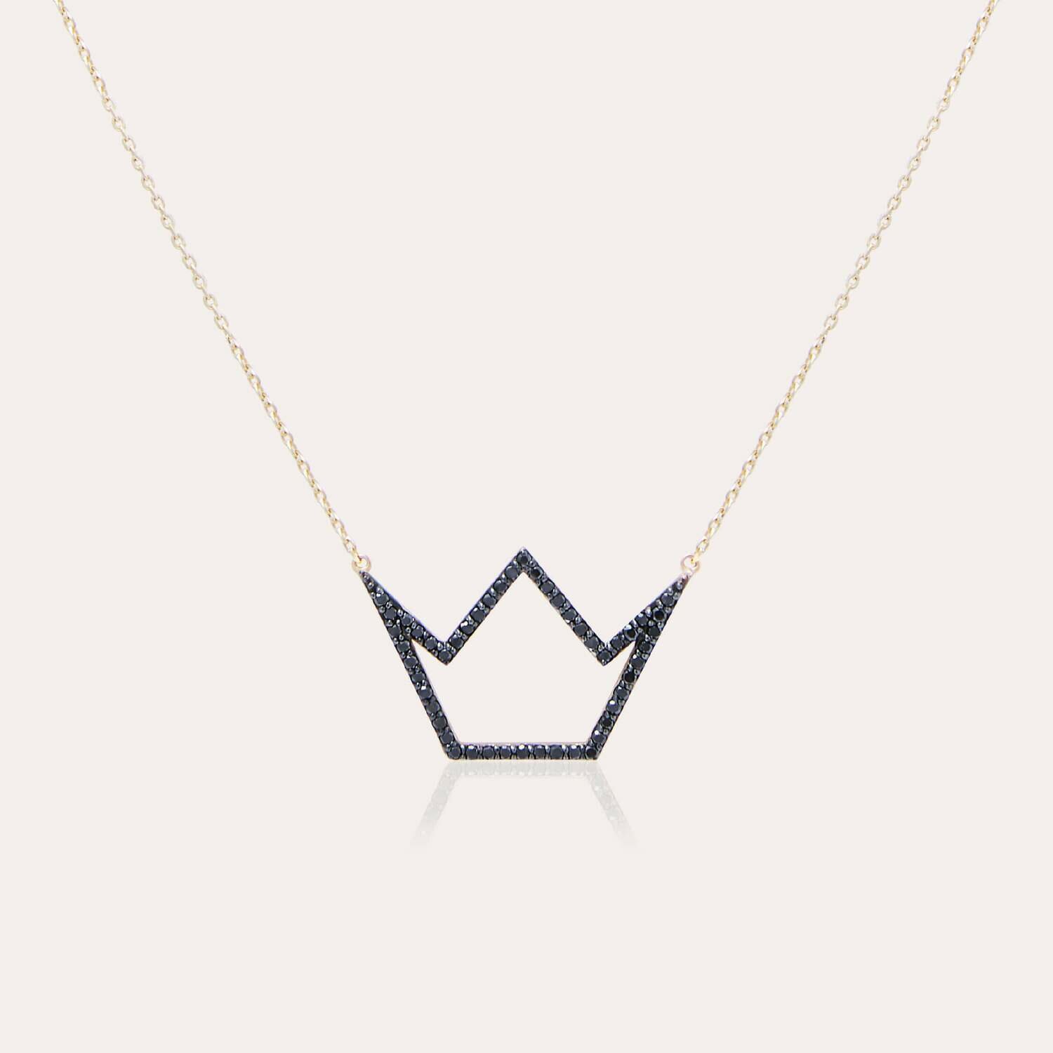 Crown Necklace with Fancy Diamond