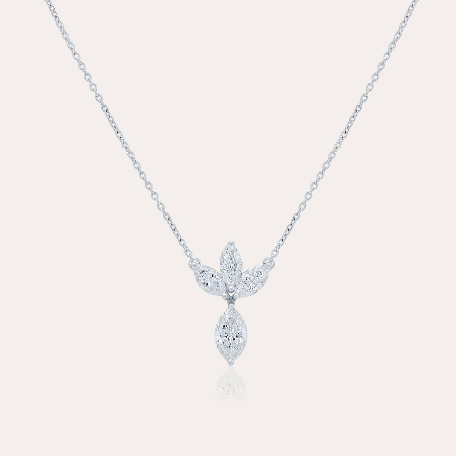 Eternal Diamond Necklace with Maquise