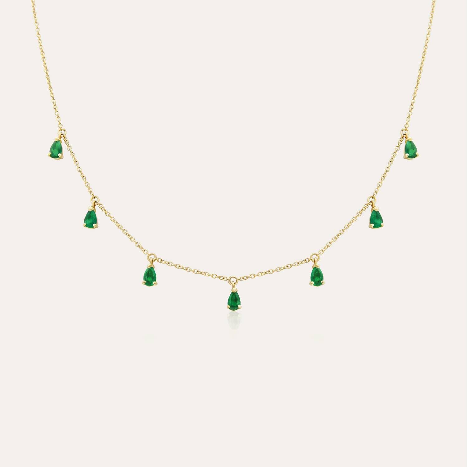 Eternal Gold Necklace with Emerald