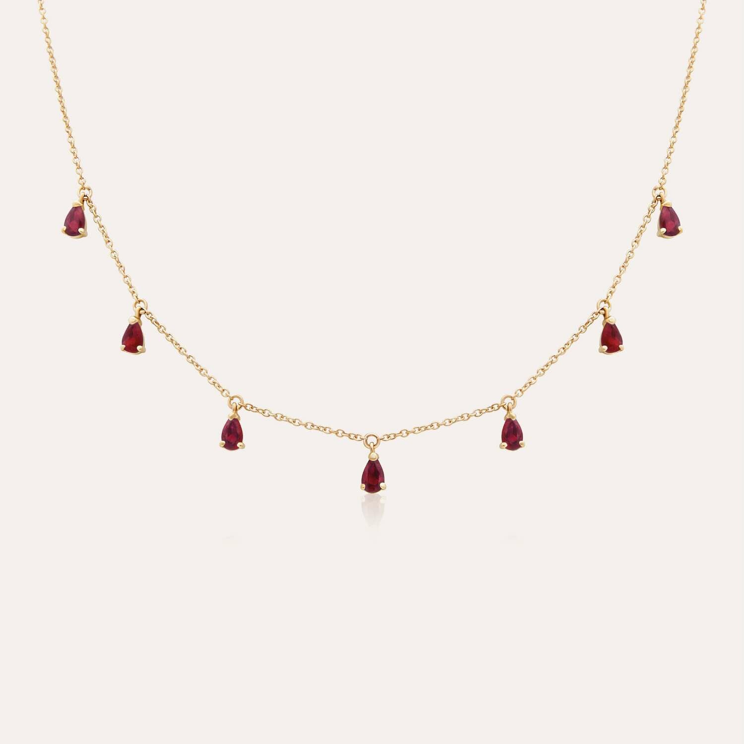 Eternal Gold Necklace with Ruby