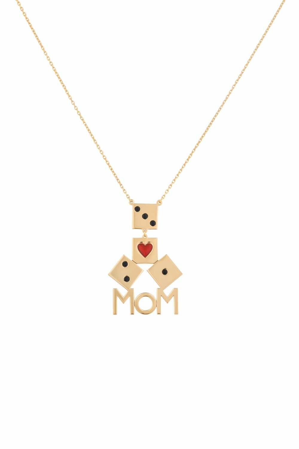 Dame Dice MOM Gold Necklace