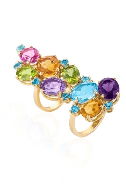 ShineStone Multicolor Ring with Precious Colors