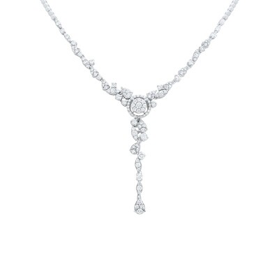 Bridal White Gold Diamond Necklace Bridal White Gold Diamond Necklace