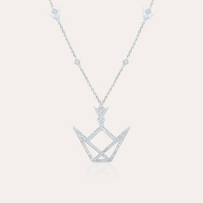 Emblem Diamond Necklace