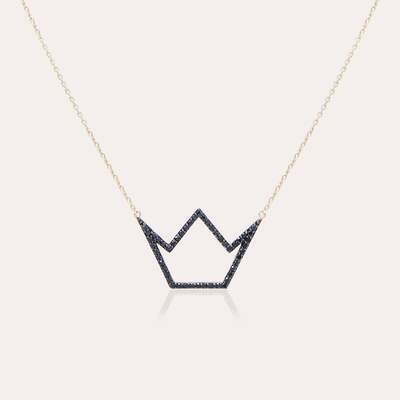 Crown Necklace with Fancy Diamond Crown Necklace with Fancy Diamond